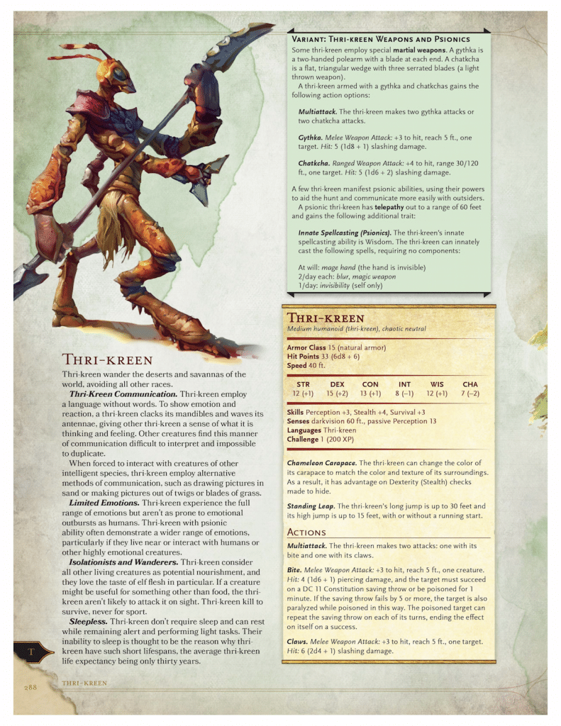 Thri-keen for D&D 5e