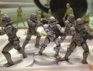 Click to embiggen. Stormtroopers with the shade added. Notice one has been lightened back up, but maintains highlights.