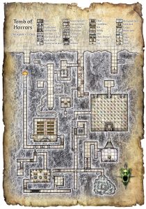 Map of the Tomb of Horrors. Click to embiggen. 