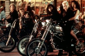 THE LOST BOYS, Brooke McCarter, Alex Winter, Billy Wirth, Kiefer Sutherland, Jami Gertz, 1987. ©Warner Bros.