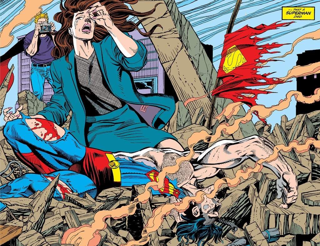 death of superman panel