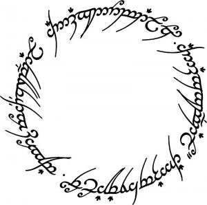 one ring elvish script