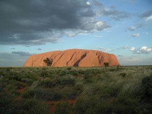 The very real Uluru, aka Ayers Rock, which remains an important spiritual and ceremonial site for Aboriginal people. 