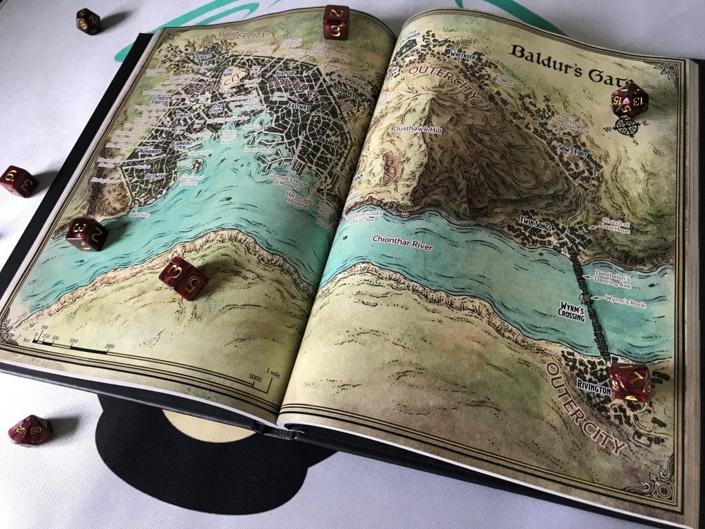 Baldurs Gate: Descent into Avernus map of the city, drawn by Dyson Logos