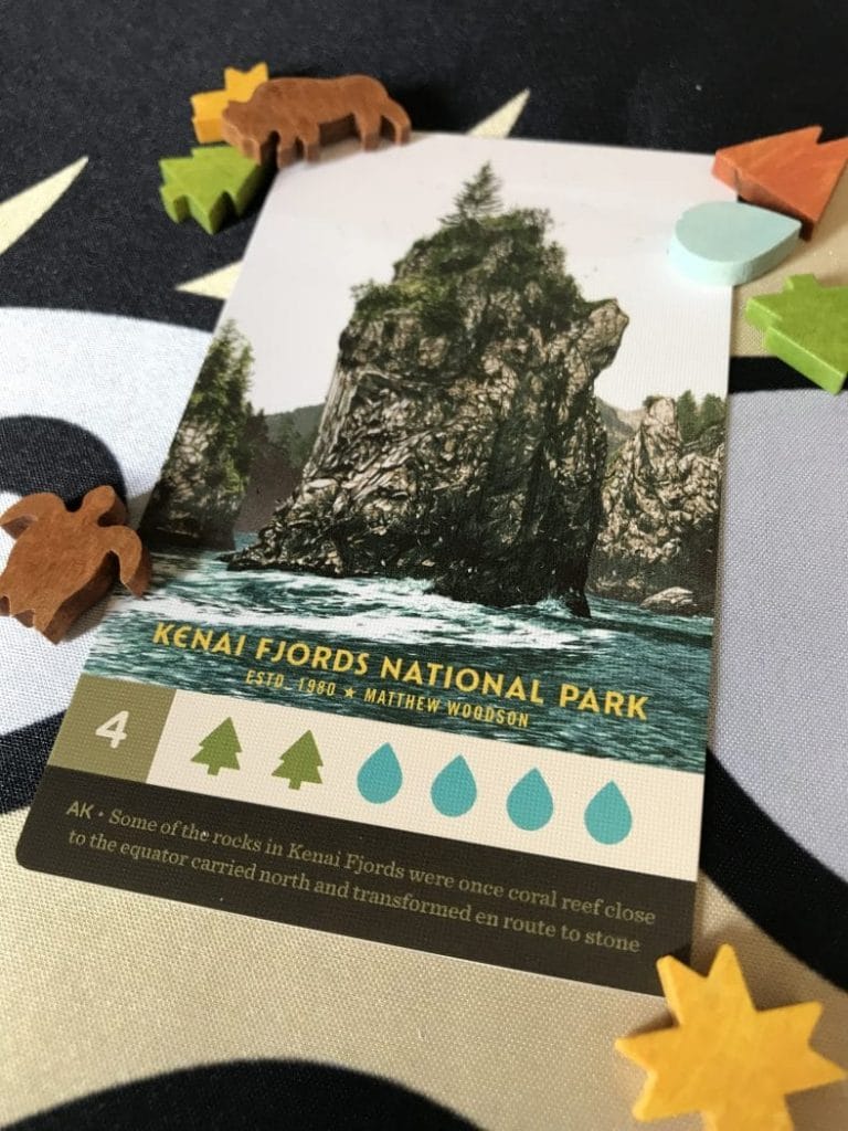 PARKS Board Game Review Card Detail