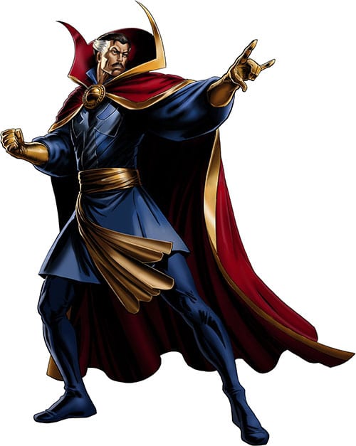 Doctor Strange Pathfinder 2E Wizard Build, as portrayed in the Marvel comics.