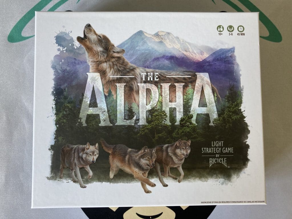 Board Game Review - The Alpha a wolf pack themed hobby board game from  Bicycle Cards