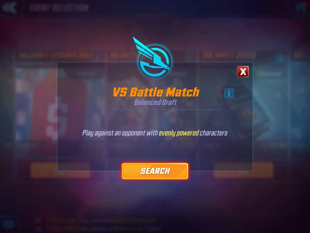 Marvel Strike Force Balanced Draft VS Battle Match