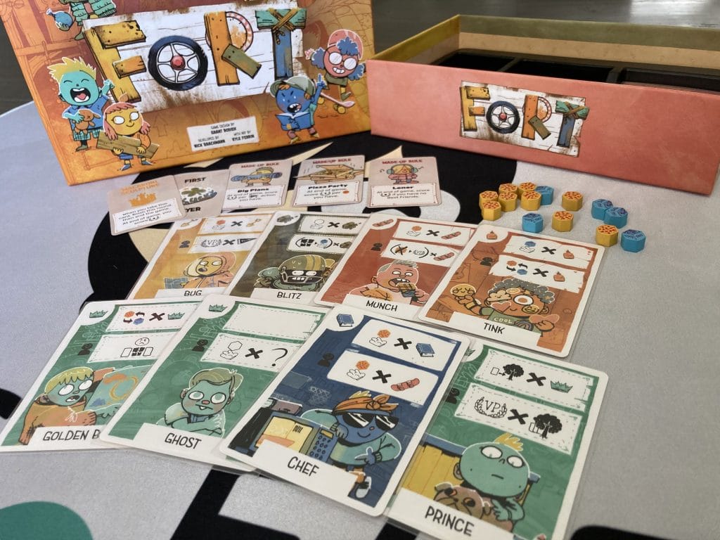 Fort Board Game Friend cards