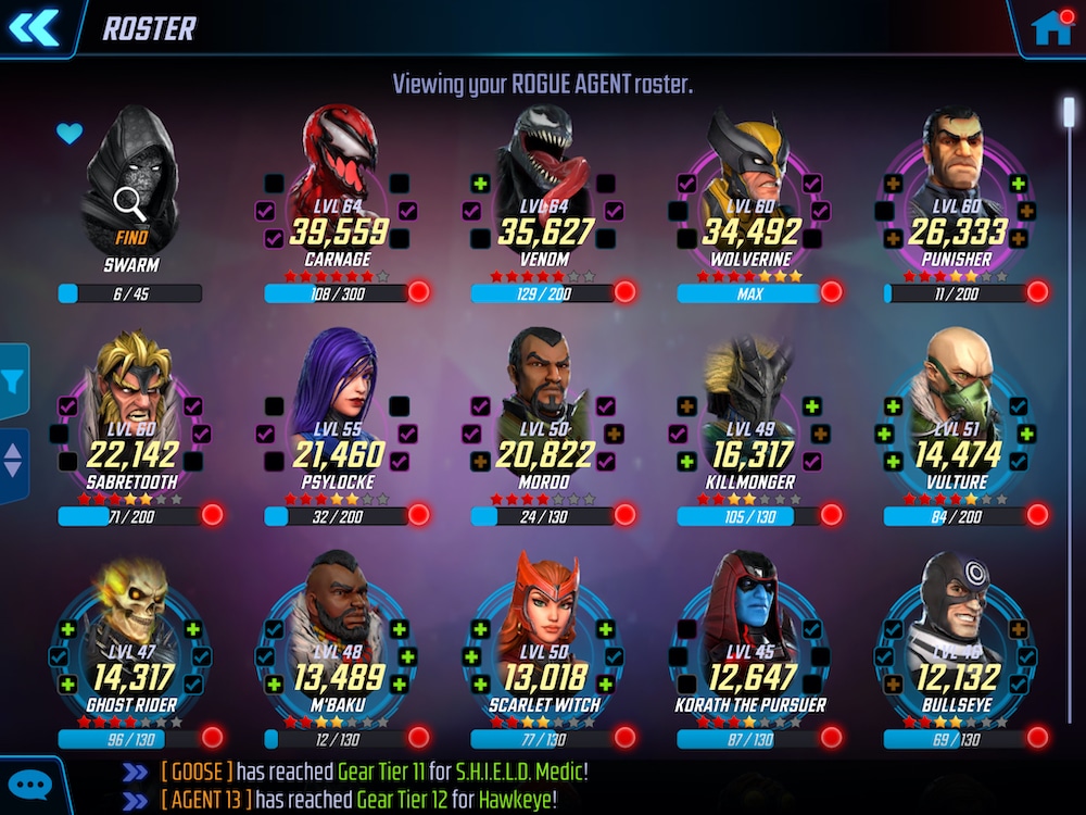 MARVEL Strike Force - FREE Character Shards 