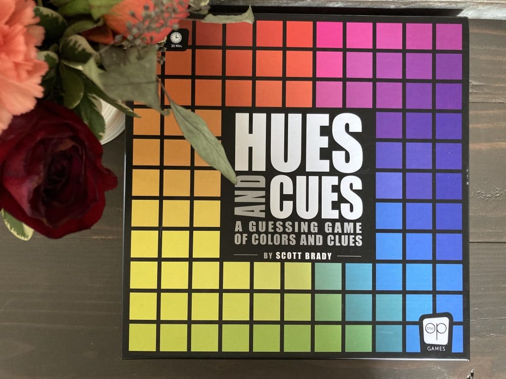 Hues and Cues Board Game Box