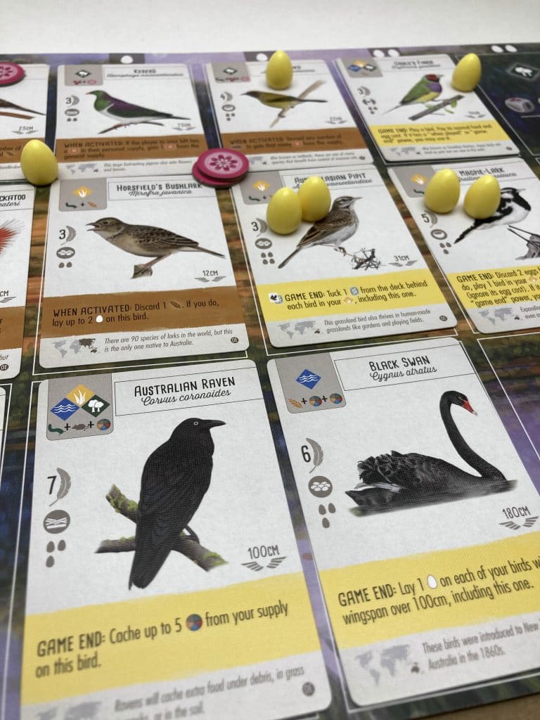 Wingspan Oceania Expansion Yellow Powers