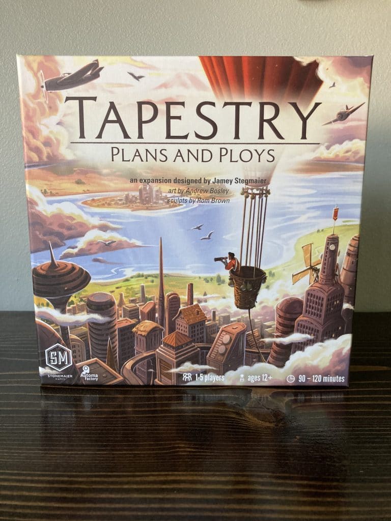 Tapestry Plots and Ploys board game box