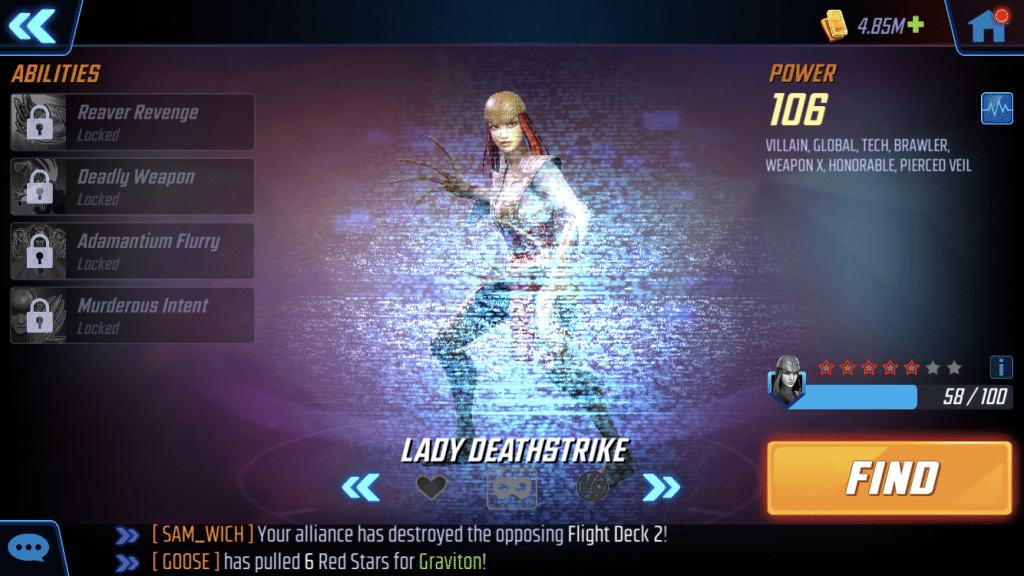 Lady Deathstrike Marvel Strike Force