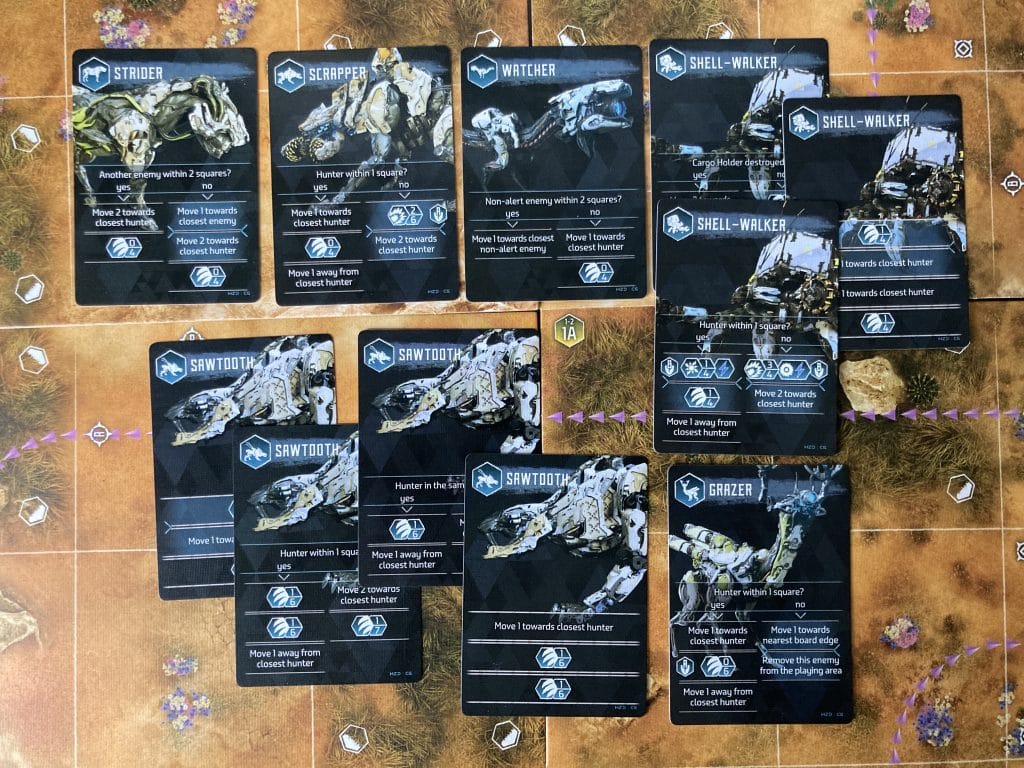 Horizon Zero Dawn The Board Game quarries