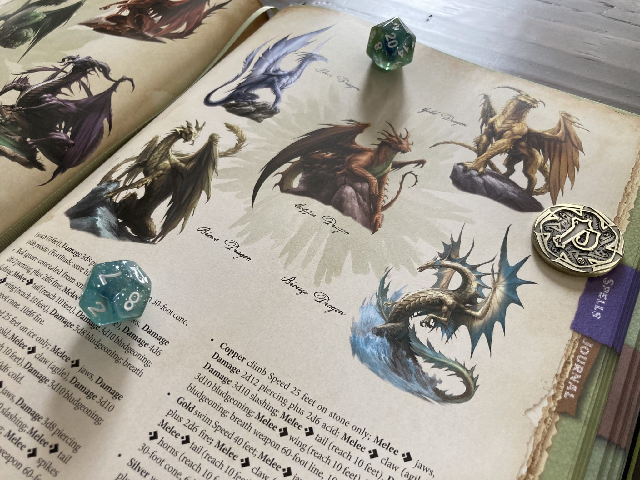 Beadle and Grimms Complete Character Chronicles for Pathfinder Druid Dragon Forms