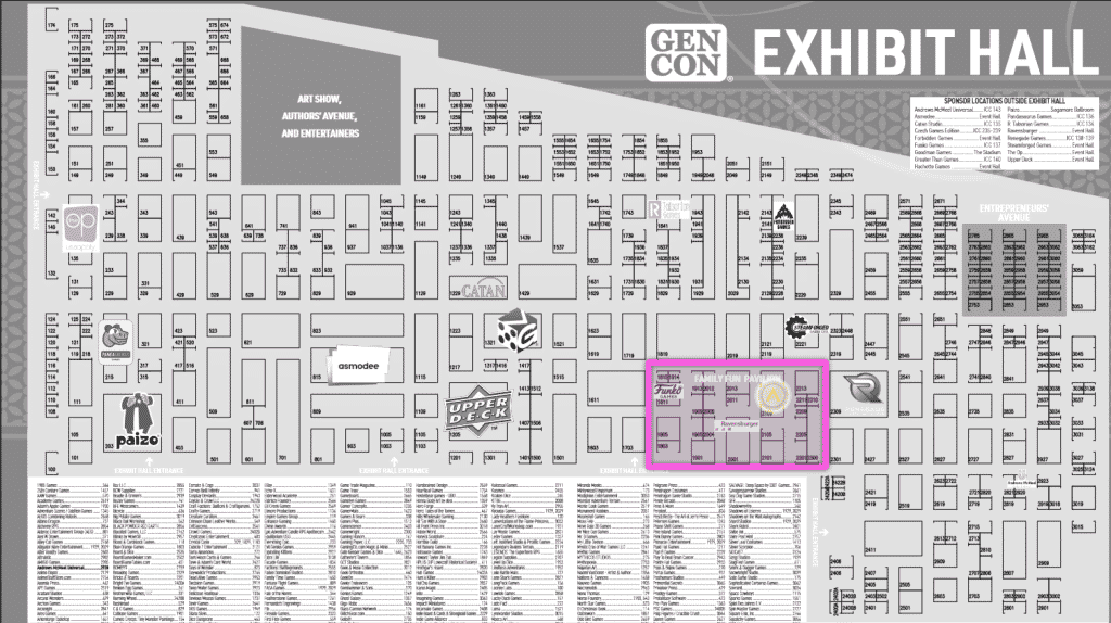Gen Con Hall Map - Hachette Booth
